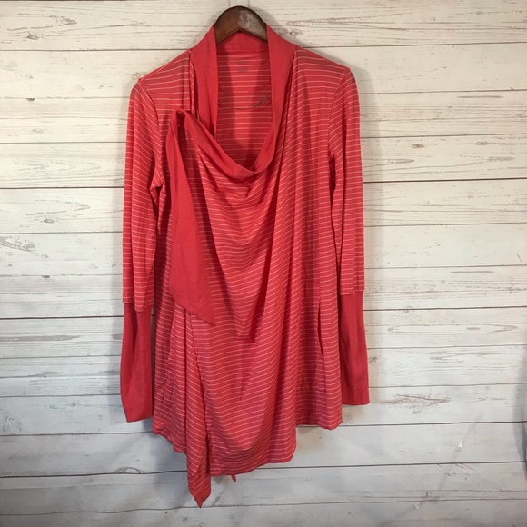 Icebreaker Sweaters - Icebreaker Bliss Wrap Sweater Long Sleeve Striped